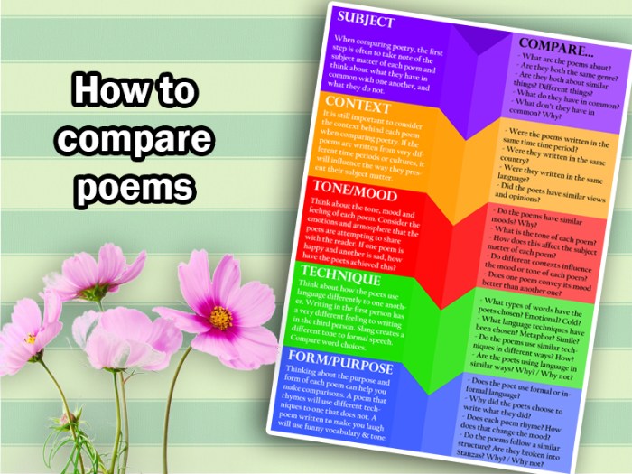 Comparing poetry and art assignment